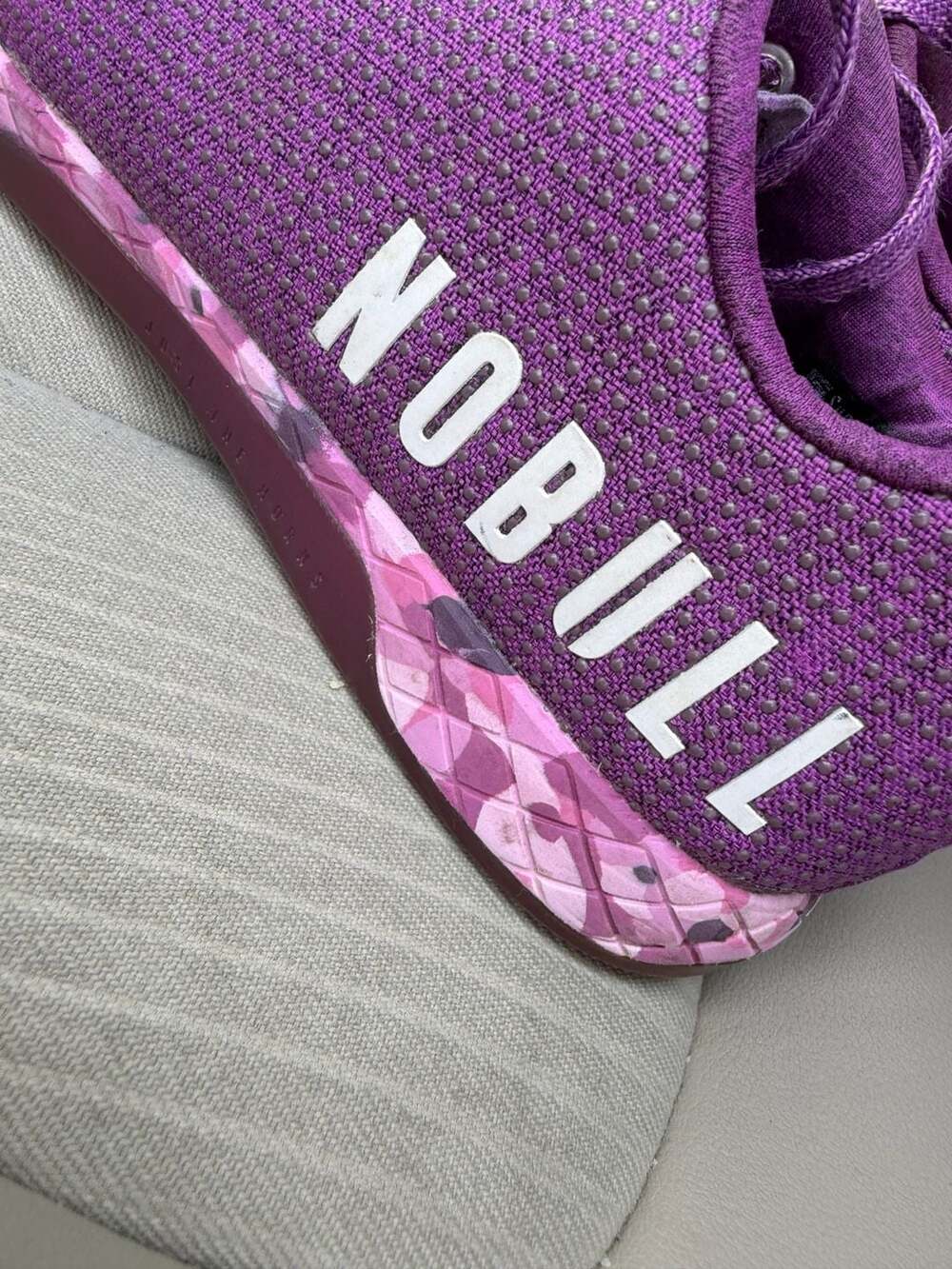NOBULL Superfabric Trainer Purple Heather Camo Training Shoes - Picture 2 of 7